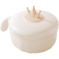 英氏(YEEHOO)宝宝辅食碗婴幼儿防摔防烫儿童吃饭碗316不锈钢外出餐具 宝宝小碗【带吸盘】280ML