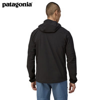 巴塔哥尼亚（Patagonia）男士抓绒衣连帽衫 R1保暖透气夹克抓绒衫 TechFace Hoody 83578 BLK M 175/180(CM) 68/79(KG)