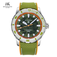 上海 手表SH幻彩系列男女同款潜水防水夜光运动机械腕表
