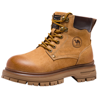 骆驼 CAMEL牌 经典登山户外大黄靴女马丁靴户外工装鞋 P25W379009 沙漠黄37