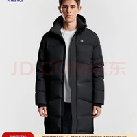 FILA 男士长款羽绒服2025冬季运动保暖连帽外套