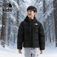北面 儿童羽绒服鹅绒男女童防泼水  宇宙黑  160 (XL)