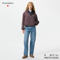 优衣库 合作款/女装直筒牛仔裤/水洗产品加长款484811 65 宝蓝色 21 /150/54A