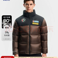 FILA 黄景瑜同款男士羽绒服2025冬滑雪运动撞色立领保暖外套