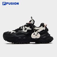 FILA FUSION斐乐潮牌女硬糖休闲厚底老爹鞋运动鞋 奶白/木灰-GB 36.5