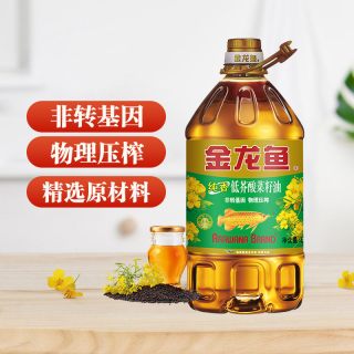 金龙鱼 纯香低芥酸菜籽油 5L 物理压榨