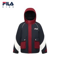 移动端：FILA 儿童童装羽绒服2026年春季新款男中大童休闲宽松常规外套