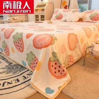 南极人法兰绒床单25双面加绒冬季家用卧室珊瑚绒床单保暖被单