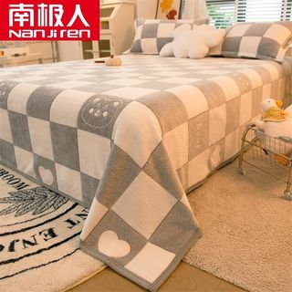 南极人法兰绒床单25双面加绒冬季家用卧室珊瑚绒床单保暖被单