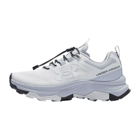 安德玛户外徒步登山防滑耐磨网面鞋子透气越野跑鞋 晨灰 38 