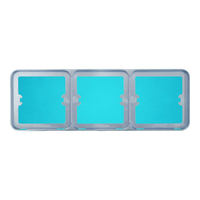 松下格彩晶钻灰开关插座斜五孔USB插座三孔一二三四开单双控开关 三联排面板晶钻灰色WPC6823MW