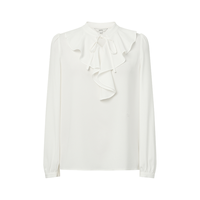 HAZZYS 女装春秋英伦风衬衫设计感上衣