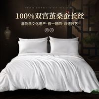 美洋100%桑蚕丝被长丝双宫茧被芯夏凉春秋冬被四季手工子母被