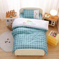 布鲁可定制logo全棉幼儿园被子六件套被褥团购儿童入园午睡含芯套装