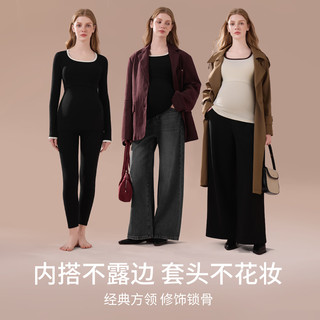 芬也（FENYE）秋衣秋裤纯棉家居服保暖内衣套装秋冬睡衣月子睡衣打底哺乳衣 卡其色-圆领-A类棉 XXXL【170斤-200斤】