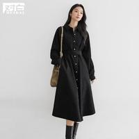 DUIBAI 女式长袖连衣裙 2025冬装