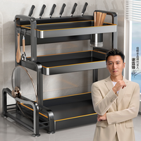 佳帮手 家用多层台面调料架刀架筷子收纳神器