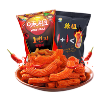 九日韩国进口辣祖年糕条辣炒空心脆薯条网红休闲即食组合装200g