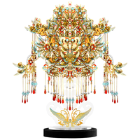 piececool 拼酷 九龙九凤冠国潮3d金属拼图立体拼装模型 九龙九凤冠