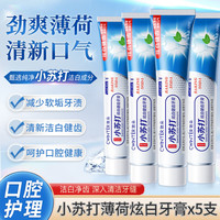 致朵 小苏打薄荷牙膏 100g*5支