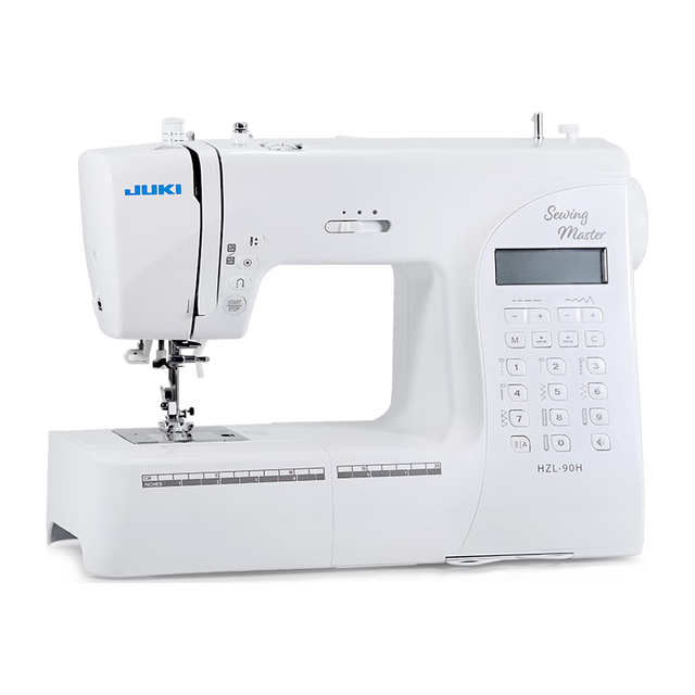 JUKI 90H家用电子台式多功能缝纫机197线迹吃厚薄锁边 带扩展板