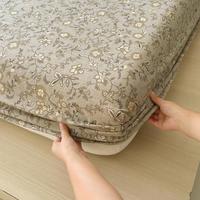 梦洁家居 加厚双层纱床笠四季通用床罩家用简约席梦思保护罩床垫磨毛防尘套