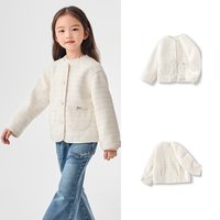 巴拉巴拉 童装儿童棉服女童冬季小香风外套时髦洋气小童上衣甜美潮