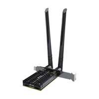 gxlinkstar PCI-E无线网卡电竞游戏Killer1675x WiFi6代三频千兆5400M升级蓝牙5.4台式机电脑WiFi接收器 Killer台式机网卡1675X+华硕磁吸天线