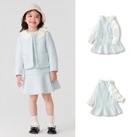 巴拉巴拉 女童裙套装千鸟格小香风两件套秋冬装背心裙洋气时尚公主