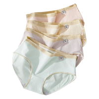 南极人【特惠清仓】内裤女士内裤纯棉抑菌裆亲肤简约中腰女式三角内裤M