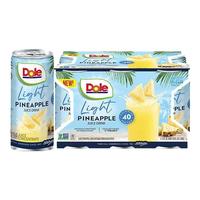 DOLE都乐轻甜菠萝汁果汁饮料饭搭子饮品清爽解腻177ml*6罐 1组