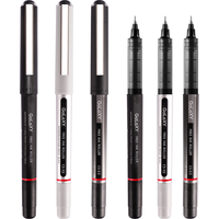 白雪（snowhite）防水直液笔速干签字笔直液式走珠笔0.5mm商务中性笔CS笔头GalaXY系列 PVH177 3支装 【防水升级】 3支 PVH177