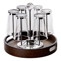 DELISOGA玻璃水杯家用喝水杯子耐高温反口咖啡杯敞口杯泡茶牛奶网红女生