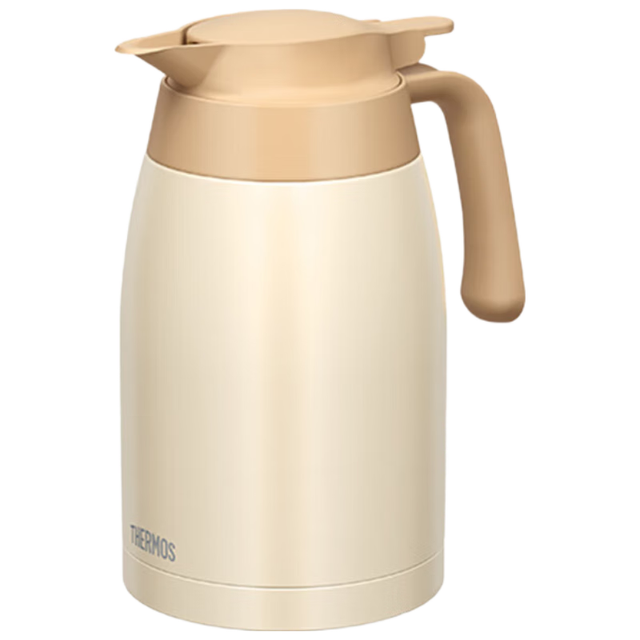 THERMOS 膳魔师 保温壶大肚户外家用大容量不锈钢车载办公室用1.5L白色TTB