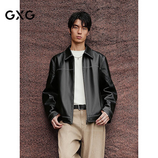  GXG 翻领时尚 男士皮衣