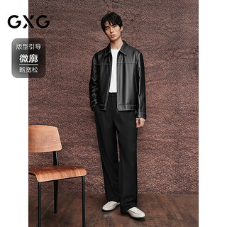  GXG 翻领时尚 男士皮衣