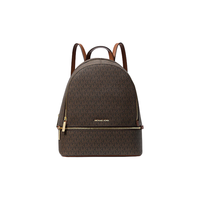 MICHAEL KORS RHEA ZIP系列 女士双肩包 30S7GEZB1B 棕色 中号