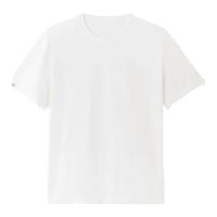 全棉时代男女士抗菌圆领T恤纯棉夏季短袖上衣百搭基础 白色 【男款】 M