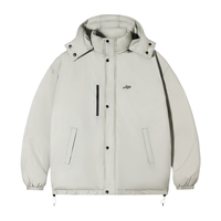 PSO Brand 【三防】【90绒】【户外】鲁道夫生态工艺可拆帽羽绒服 琥珀黑 AmberBlack