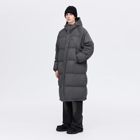 PSO Brand 男士仿麂皮绒空气层长款羽绒服 200克