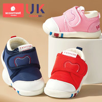 科巢儿童学步鞋女宝宝鞋子春秋季婴幼儿鞋1到3岁软底小童防滑 藏青蓝小熊-春秋款 13.5 cm(18码 适合脚长13)