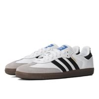adidas ORIGINALS Adidas阿迪达斯originals SAMBA OG低帮板鞋男女同款黑白灰B75806