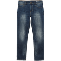 杰克·琼斯（JACK&JONES） 潮流时尚LOGO皮标弹力修身水洗猫须舒适百搭牛仔裤男装225132035 (175)腰加宽 M