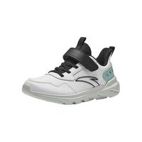 安踏 儿童运动鞋女大童跑步鞋25年冬季革面舒适软弹轻便元气跑鞋 灰/黑/灰雾蓝5568-1 34 鞋内长21.5cm