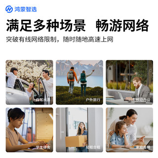  鸿蒙智选 高速流量 便携式移动wifi  白色