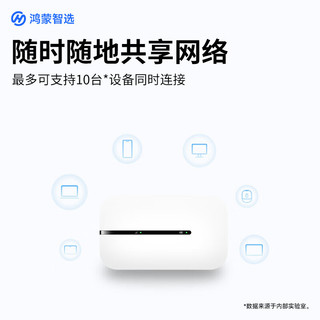  鸿蒙智选 高速流量 便携式移动wifi  白色