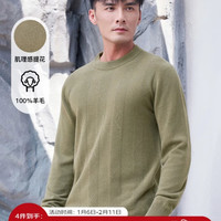 PLUS会员：才子 100%纯羊毛加厚保暖针织衫 多色可选