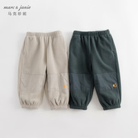 marc & janie 男女童裤子户外山系拼接长裤241179