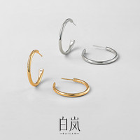 白岚 BAILAN 白岚 S925银耳环 简约时尚耳饰 ED4230