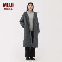 無印良品 MUJI 女式 不易沾水羽绒长大衣羽绒服女款女装外套25年冬季 BD10VA5A